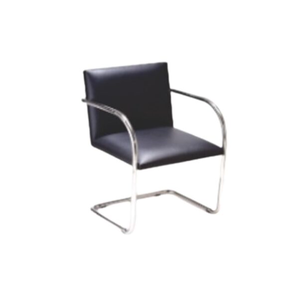 cadeira MR 245 de Charles Eames . Cadeira com estrutura em aluminio